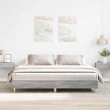 Bed Frame without Mattress Grey Sonoma 180x200cm Engineered Wood 3329026