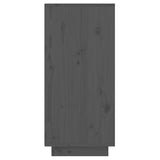 Console Cabinet Grey 60x34x75 cm Solid Wood Pine 813836