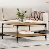 Coffee Table Artisan oak 80 x 80 x 40 cm Engineered Wood 883498