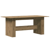 ZNTS Dining Table Artisan Oak 180x90x76 cm Engineered Wood 855845