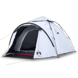 ZNTS Camping Tent Dome 3-Person White Blackout Fabric Quick Release 4004229