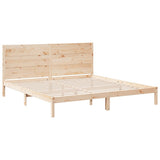Extra Long Bed Frame without Mattress 200x220 cm Solid Wood 3309291
