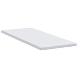 Mattress Topper White 70 x 200 x 5 cm Jaquard Fabric 4106220