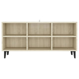 TV Cabinet with Metal Legs Sonoma Oak 103.5x30x50 cm 805953