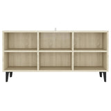 TV Cabinet with Metal Legs Sonoma Oak 103.5x30x50 cm 805953
