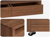 TV Cabinet 110 x 30 x 40 cm Natural Solid Teak Wood 42026902