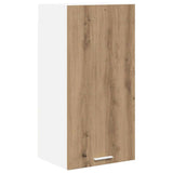Hanging Cabinet with Door Artisan Oak and White 40 x 31 x 80 cm 884265