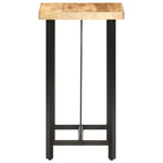 ZNTS Bar Table 60x60x107 cm Rough Mango Wood 286610