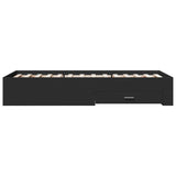 Bed Frame with Drawers without Mattress Black 100x200 cm 3280420