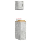 Garage Cabinets 2 pcs Concrete Grey Engineered Wood 3328290