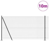 Welded Wire Fence with Concrete Base 10 x 1.2 m 3352522