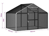 Bird Cage Silver 181.5 x 110.5 x 173.5 cm Welded Wire Mesh 42036854