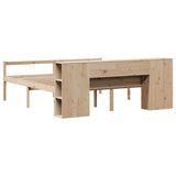 Bookcase Bed without Mattress 180x200 cm Super King Solid Wood Pine 3321975