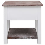 ZNTS Side Table Brown 40x40x40 cm Paulownia Wood 284067