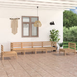 6 Piece Garden Lounge Set Solid Pinewood 3082542