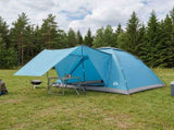 Camping Tent with Roof Blue 6-Person Polyester and Steel 42028653