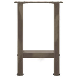 Coffee Table Legs Natural Steel 2 pcs 38x cm Steel 4013279