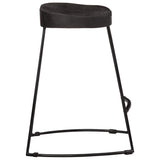 Bar Stools 2 pcs Black 46x38x52 cm Solid Wood Mango 4013529
