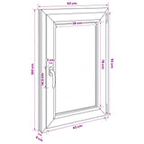 Basement Window Internal Colour White RISOR 50 x 100 cm 42047958