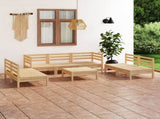 8 Piece Garden Lounge Set Solid Pinewood 3082567