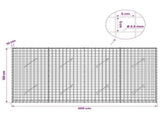 Gabion with 3.5 mm Wire and 5x5 cm Mesh 200x10x100 cm 3462046