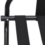 Luggage Rack with Backrest Black 56x39x52 cm 153075