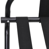 Luggage Rack with Backrest Black 56x39x52 cm 153075