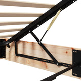 Ottoman Bed Frame with Storage Natural 70 x 190 cm 3418759