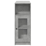 ZNTS Bar Table with Racks Concrete Grey 101x40x103.5 cm Engineered Wood 854367