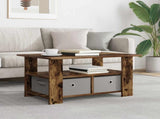 Coffee Table Smoked Oak 77 x 55 x 42 cm Engineered Wood 8000416