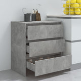 Sideboard Concrete Grey 70x41x75 cm Engineered Wood 809750