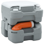 Portable Camping Toilet Grey and white 41.5 x 36.5 x 37.5 cm 42001437