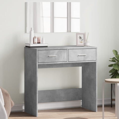 ZNTS Dressing Table with Mirror Concrete Grey 80x39x80 cm 840705