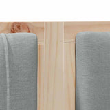 Upholstered Headboard Brown 180 cm Solid Pine Wood 879049