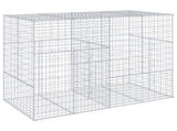 Gabion Basket with Cover 200x100x150 cm Galvanised Iron 3295214