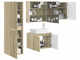Bathroom Cabinet Set 5 pcs Sonoma Oak 53 x 15.5 x 70 cm 3407329