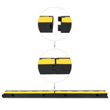 Cable Protector Ramps 2 pcs 1 Channel Rubber 100 cm 142833