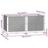 Raised Bed 80x40x38 cm Polypropylene 153309