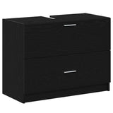 Bathroom Cabinet Black Oak 78 x 37 x 59 cm Engineered wood 868832
