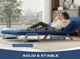 Two-Seater Click-Clack Sofa Bed - Dark Blue T3398P423092