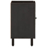 Bathroom Cabinet Black 38x33x58 cm Solid Wood Mango 356840