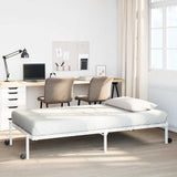 Bed Frame without Mattress Foldable White 75x190 cm Steel 4103964
