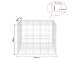 Gabion with 5 mm Wire and 10x10 cm Mesh 50x100x50 cm 3465283