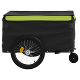 Bike Trailer Black and Green 45 kg Iron 94116