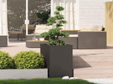 Planter Black 40x80x80 cm Steel 860773