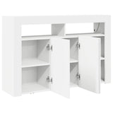 Sideboard White 116 x 30 x 75 cm Engineered Wood 3333876