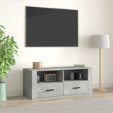 TV Cabinet Concrete Grey 100x35x40 cm Engineered Wood 816812