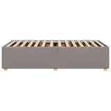 Bed Frame without Mattress Taupe 100x200 cm Fabric 3284712