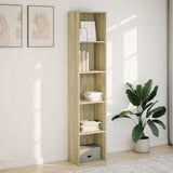 Bookcase Sonoma Oak 40x30x189 cm Engineered Wood 857887