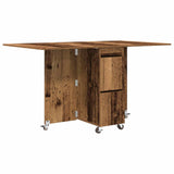 Dinning Table 2 pcs 140 x 80 x 77 cm Engineered Wood Old Wood 3424938